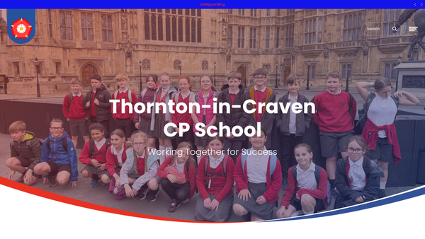 Screenshot of the Thornton School Fund website