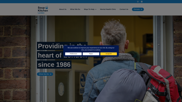 Screenshot of the Whitefield Charity Sk Corporation website