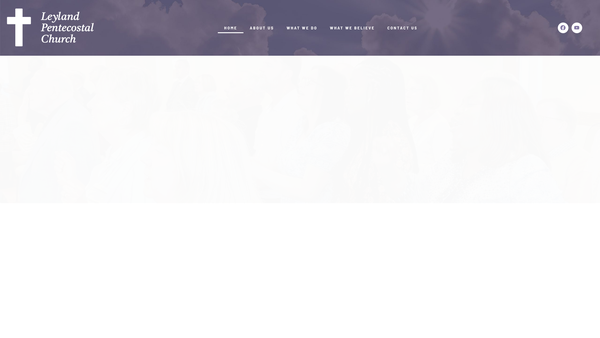 Screenshot of the Leyland Pentecostal Fellowship website