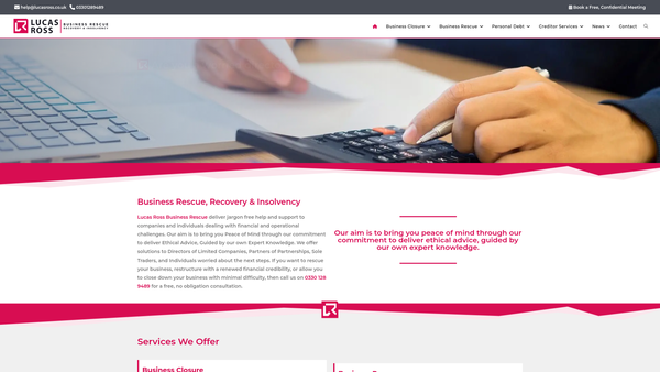 Screenshot of the Advice For Renters Limited website