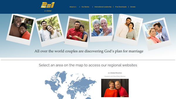 Screenshot of the '2 Equal 1 (UK)' website