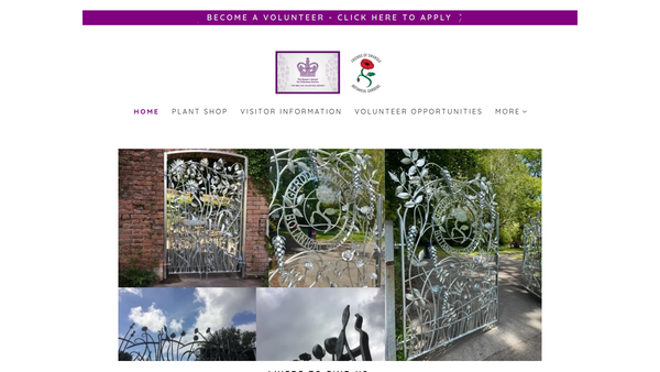 Screenshot of the Friends Of Swansea Botanical Gardens website