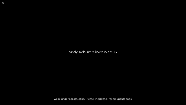 Screenshot of the Bridge Church Lincoln website