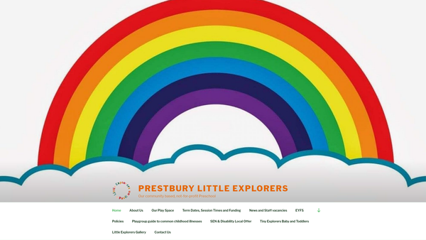 Screenshot of the Little Explorers @ Pavilion website
