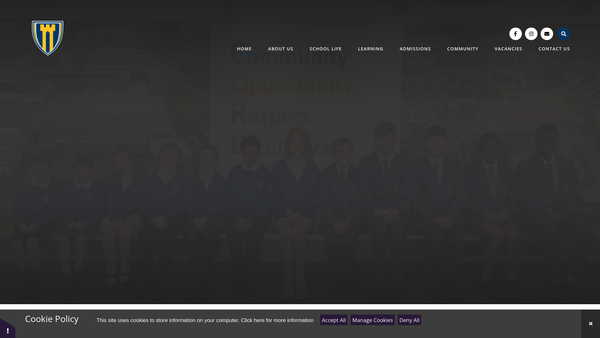 Screenshot of the Castle Newnham PTA website