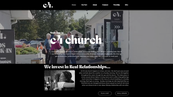 Screenshot of the North East Derbyshire Christian Fellowship website
