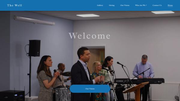 Screenshot of the River Life Church, Bulwell website