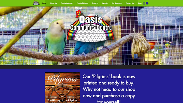 Screenshot of the Oasis Community Church (Worksop) website