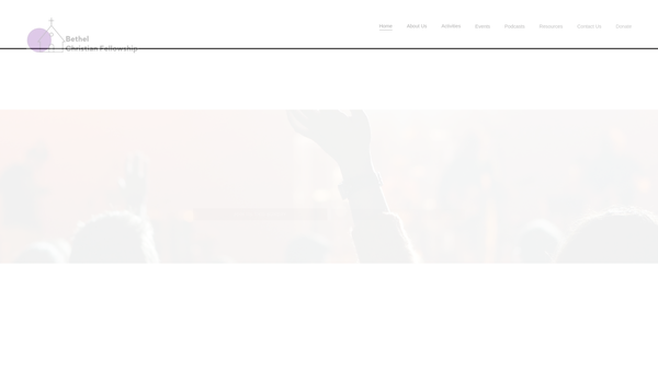 Screenshot of the Bethel Christian Fellowship West Bromwich website