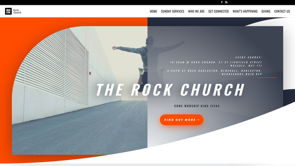Screenshot of the Keyway Church website