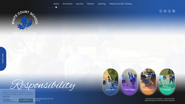 Screenshot of the Friends Of White Court School website