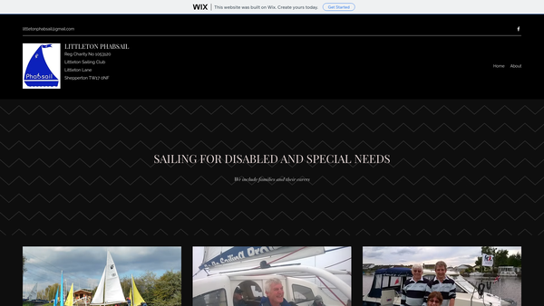 Screenshot of the Littleton Phab Sail website