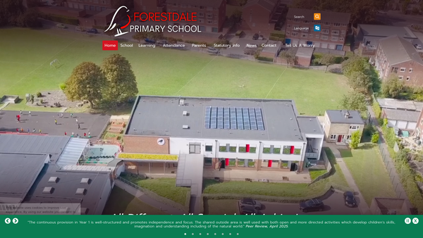 Screenshot of the Forestdale Primary School Parent Teacher Association website