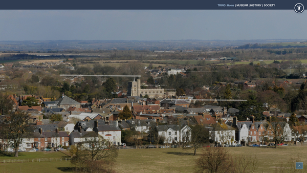 Screenshot of the Tring And District Local History And Museum Society website