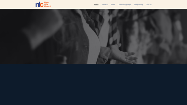 Screenshot of the New Life Christian Centre website
