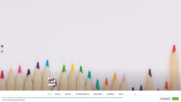 Screenshot of the Cinderford Artspace website
