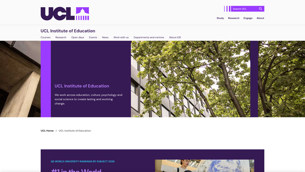 Screenshot of the The European Scholarships Trust website