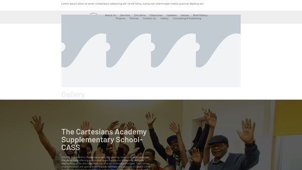 Screenshot of the The Cartesians Academy Supplementary School- Cass website