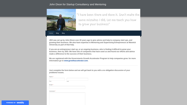 Screenshot of the The Sue And John Dixon Charitable Trust website