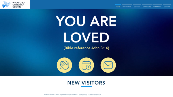 Screenshot of the Wickford Christian Centre website