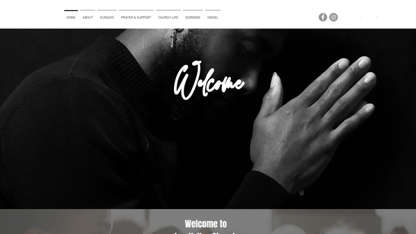 Screenshot of the Lea Valley Church website