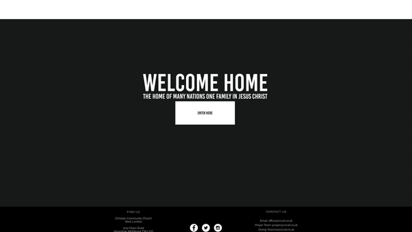 Screenshot of the Hounslow Pentecostal Church website