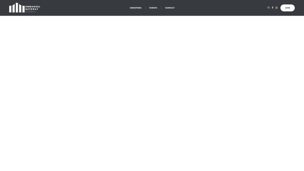 Screenshot of the Emmanuel Gateway Church website