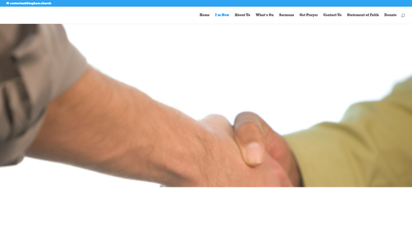 Screenshot of the Hingham Christian Fellowship website