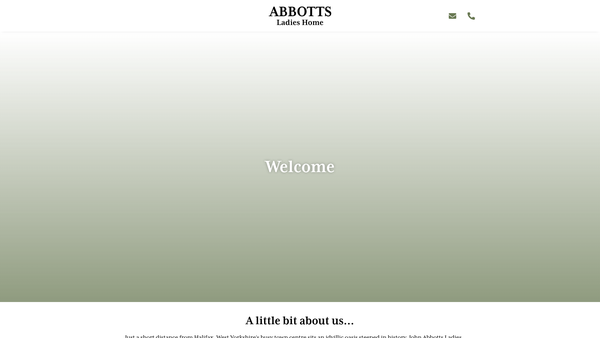 Screenshot of the The John Abbott's Trustees Ladies' Home website