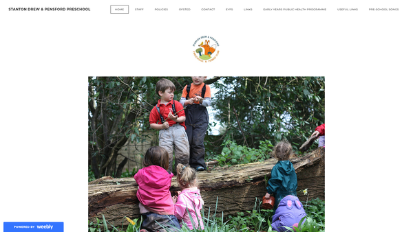 Screenshot of the Stanton Drew And Pensford Pre-School Playgroup website