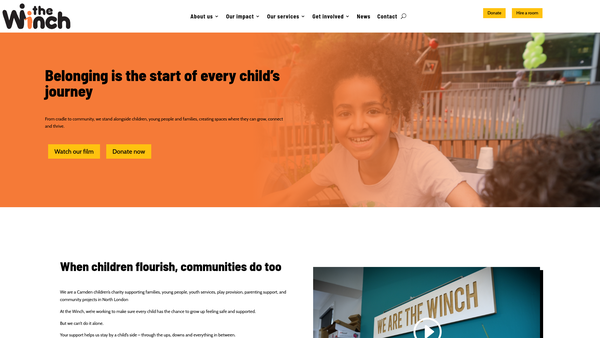 Screenshot of the The Winchester Project website