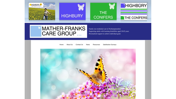 Screenshot of the Friends Of Highbury website
