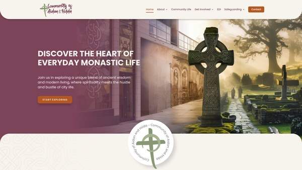 Screenshot of the The Community Of Aidan And Hilda website