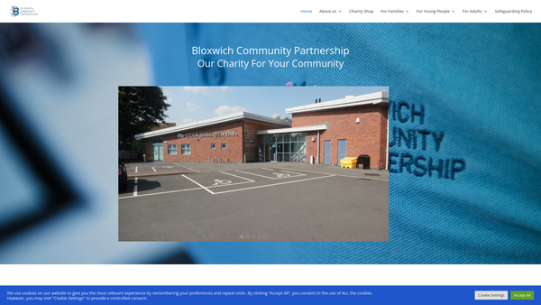 Screenshot of the T P Riley Community Association website