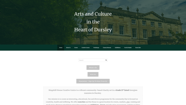 Screenshot of the Kingshill House Limited website