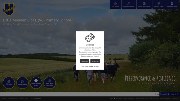 Screenshot of the Friends Of Little Munden (Folm) website