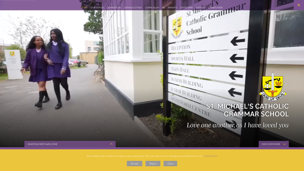 Screenshot of the The Gabriel Fund website