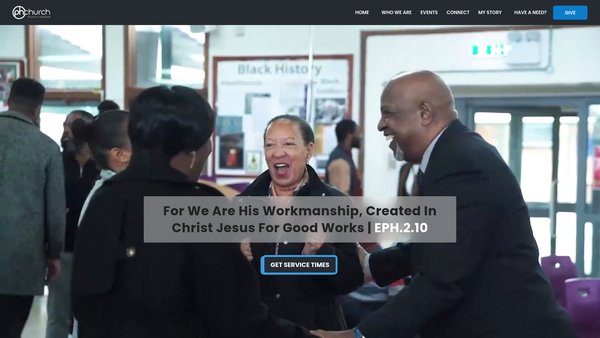 Screenshot of the The Potters House Christian Centre Of South London website
