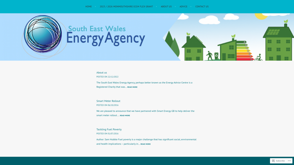 Screenshot of the South East Wales Energy Agency website