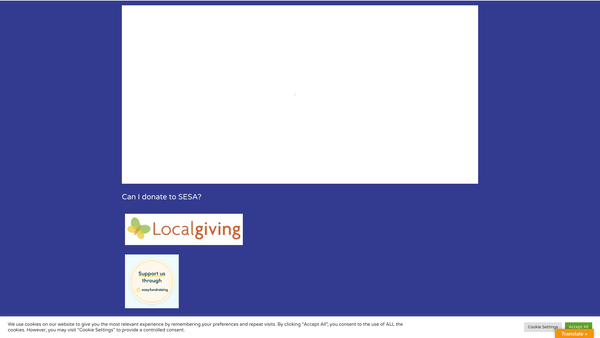 Screenshot of the St Ebbe's School Association website