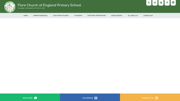 Screenshot of the Flore Church Of England Primary School Fund website