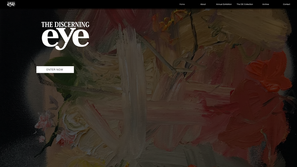 Screenshot of the The Discerning Eye Ltd website