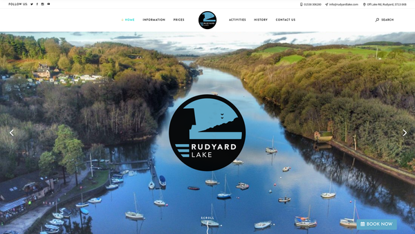 Screenshot of the The Rudyard Lake Trust website