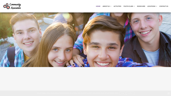 Screenshot of the Frank F Harrison Community Association website