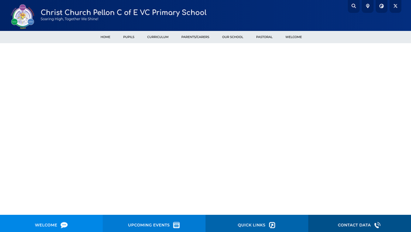 Screenshot of the Christ Church C E (C) J And I School Fund website