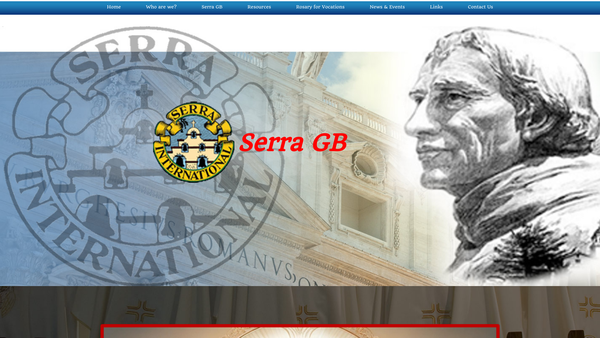 Screenshot of the Serra (U.K.) Foundation website