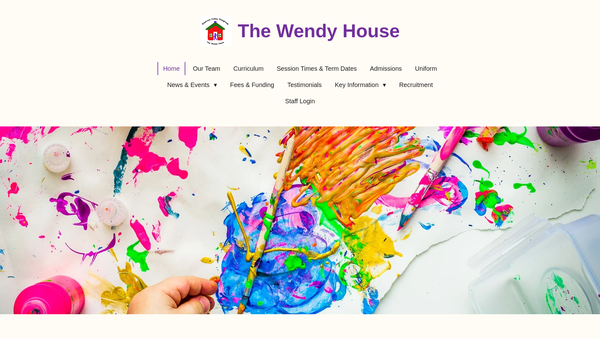Screenshot of the Emerson Valley Playgroup website