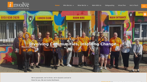 Screenshot of the Involve Northwest website
