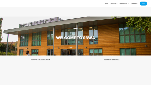 Screenshot of the Somali Bravanese Welfare Association In Barnet website