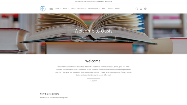 Screenshot of the Wallington Christian Outreach Limited website